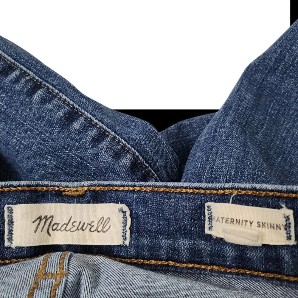 Madewell Jeans Womens 26 Blue‎ Maternity Skinny Over the Belly Low Rise Stretch
